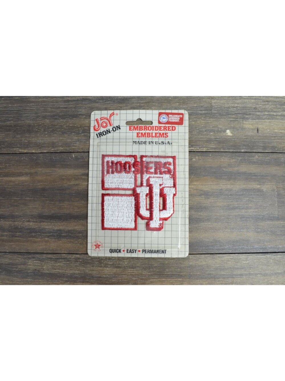 1990's Hoosiers Patch Indiana University NCAA Basketball Team Embroidered USA